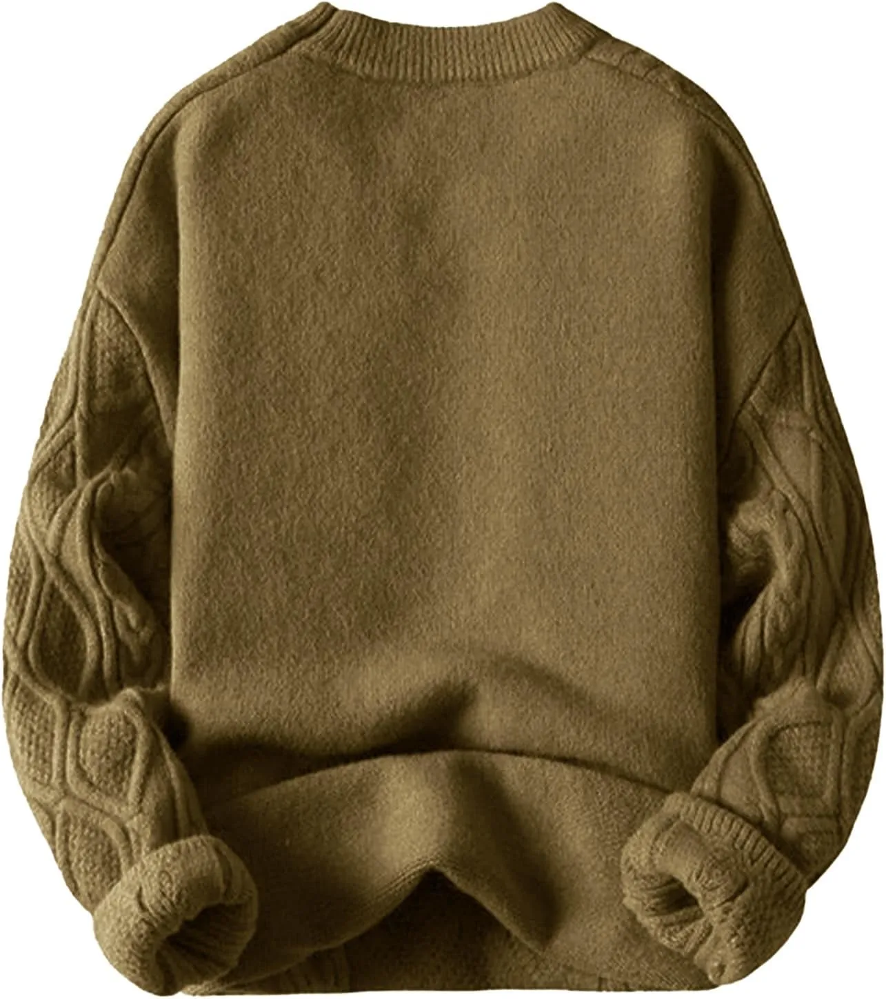Aelfric Eden Oversized Sweater 90s Vintage Cable Knit Long Sleeve Women Woven Heavy Crewneck Pullover