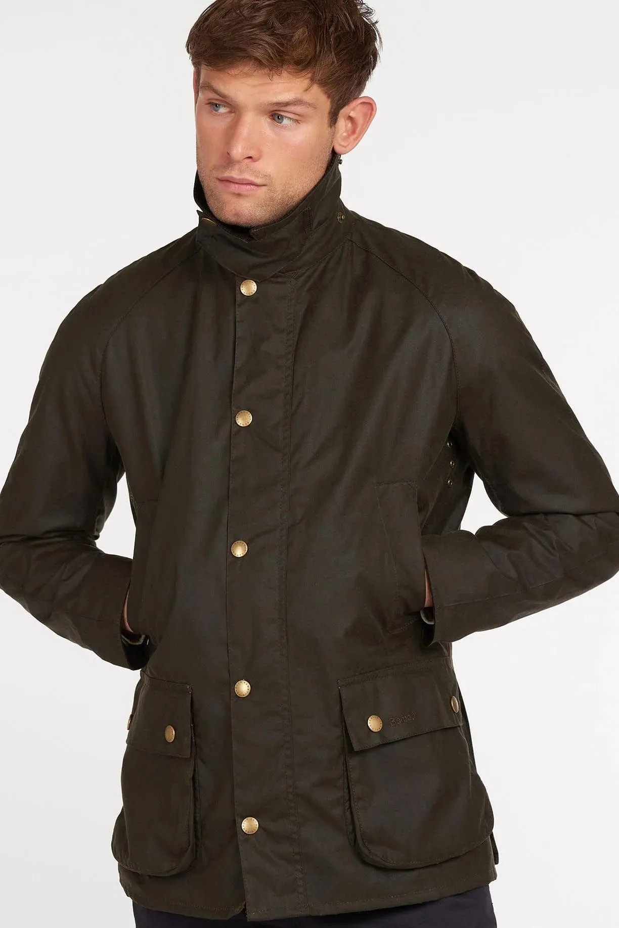 Ashby Wax Jacket - Olive