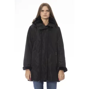 Baldinini Trend Reversible Hooded Black Jacket - Chic and Versatile