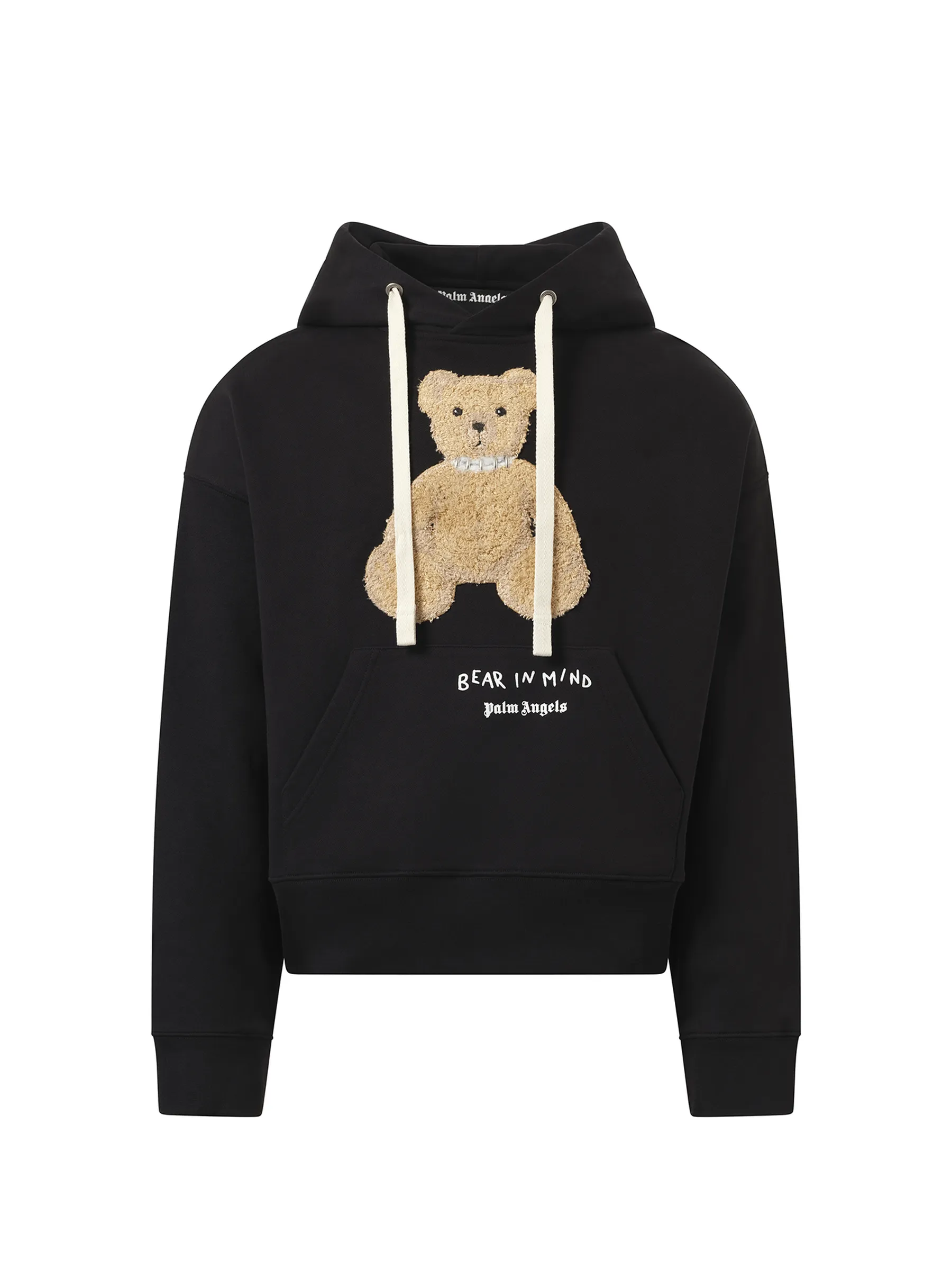 Bear in Mind Over Hoodie in Black/Brown
