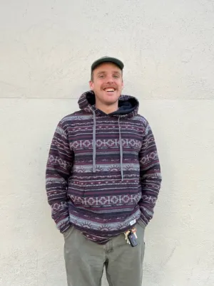 Berdels Pueblo Knit Hoodie Burgundy