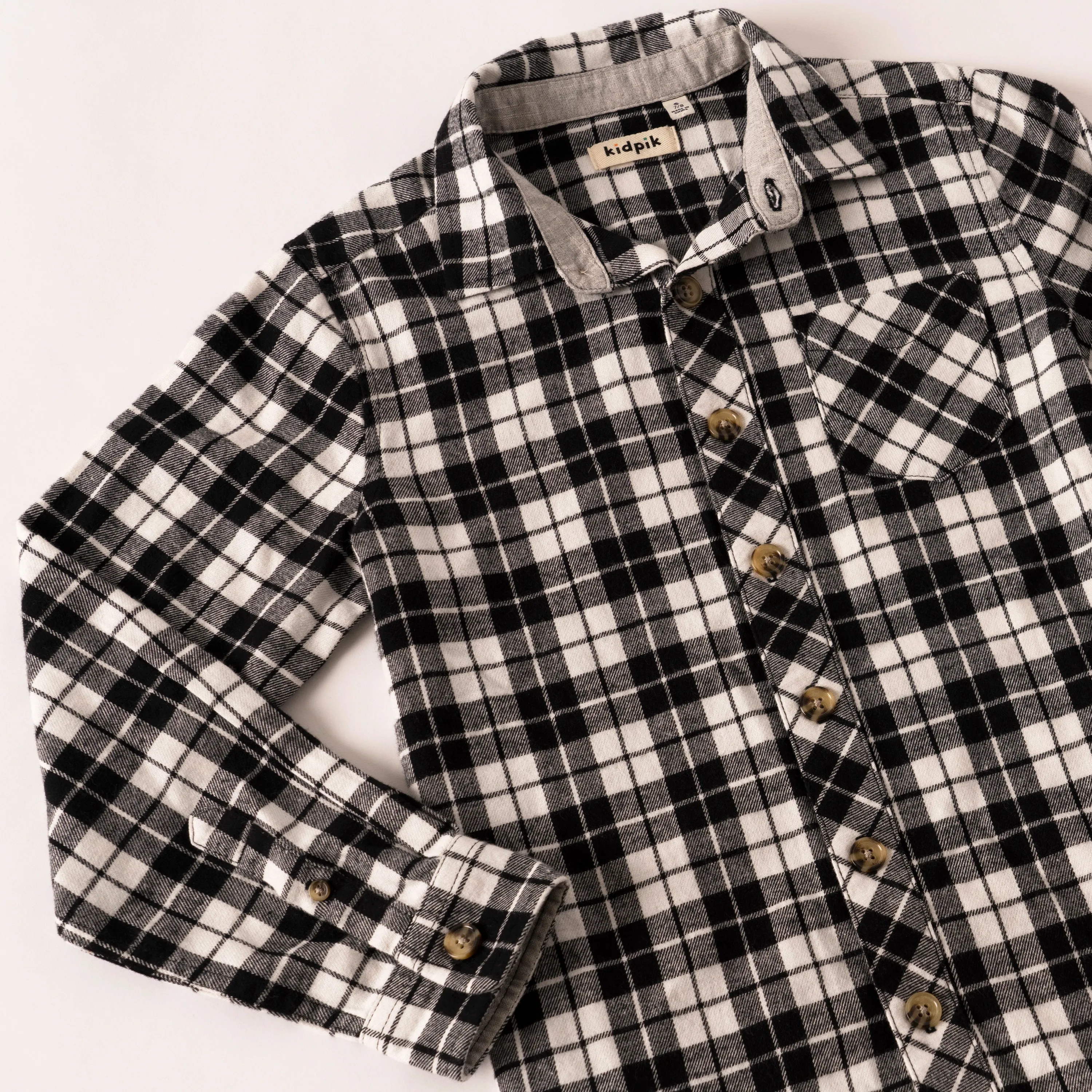 Black Plaid Shirt