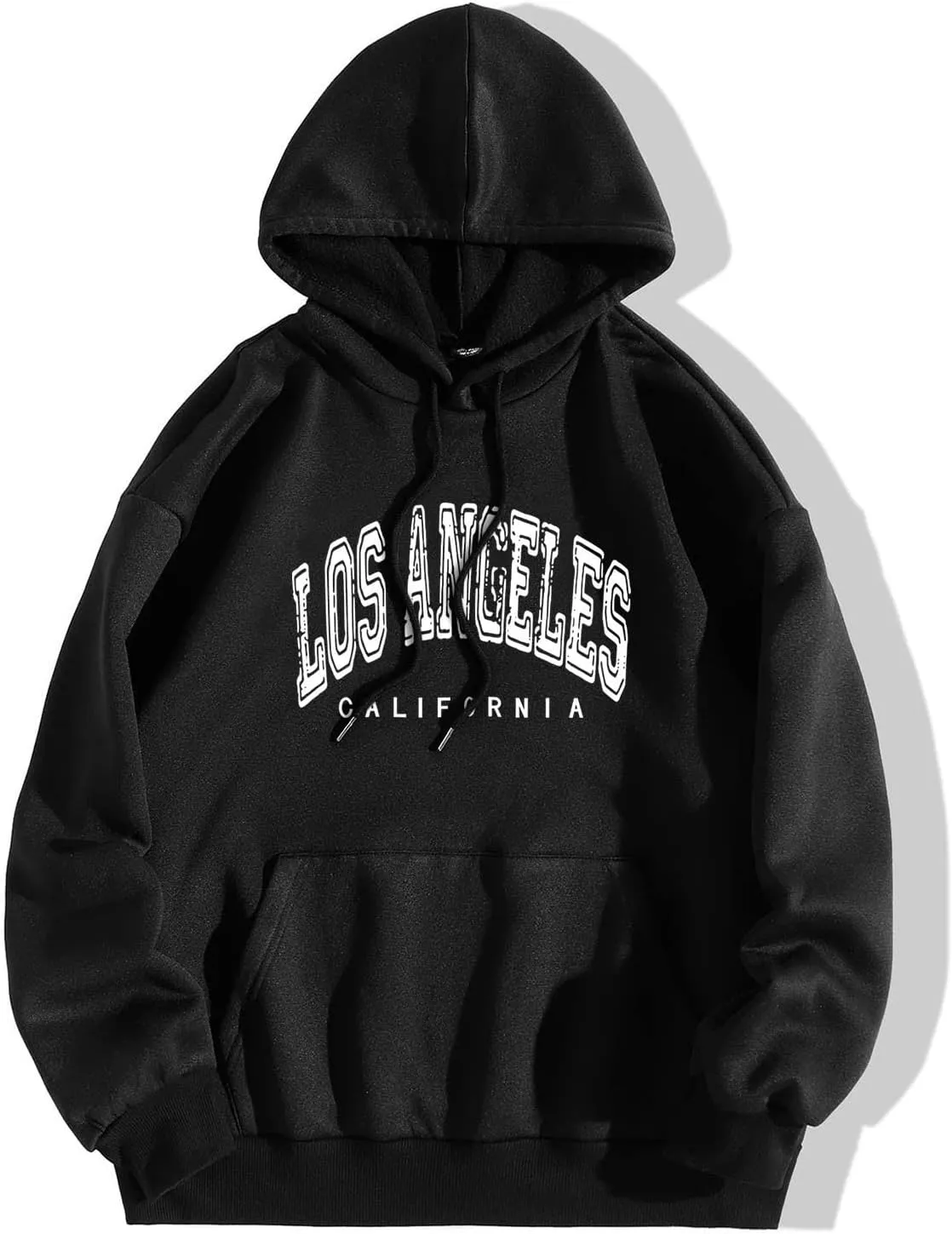 BROOKLYN NEW YORK Women's Relaxed Fit Midweight Logo Sleeve Graphic Sweatshirt Hoodie Teens Girls Casual Pullover Comfy Tops