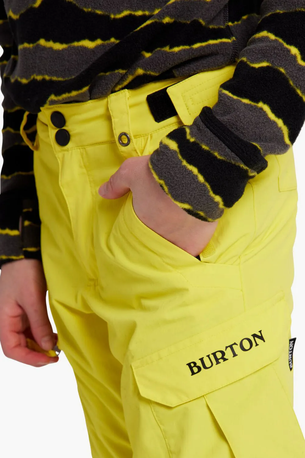 Burton Kids Exile Cargo Pant - Sulphur Yellow (Size 14/16 left)