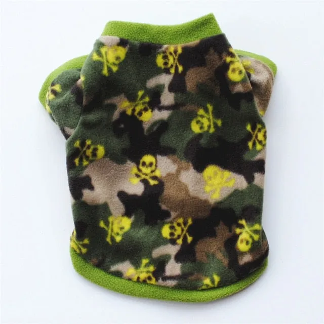 Colourful Fleece Clothes For Dogs
