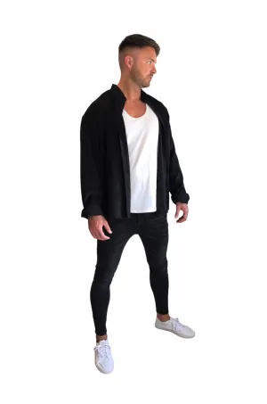 Corduroy Overshirt Black