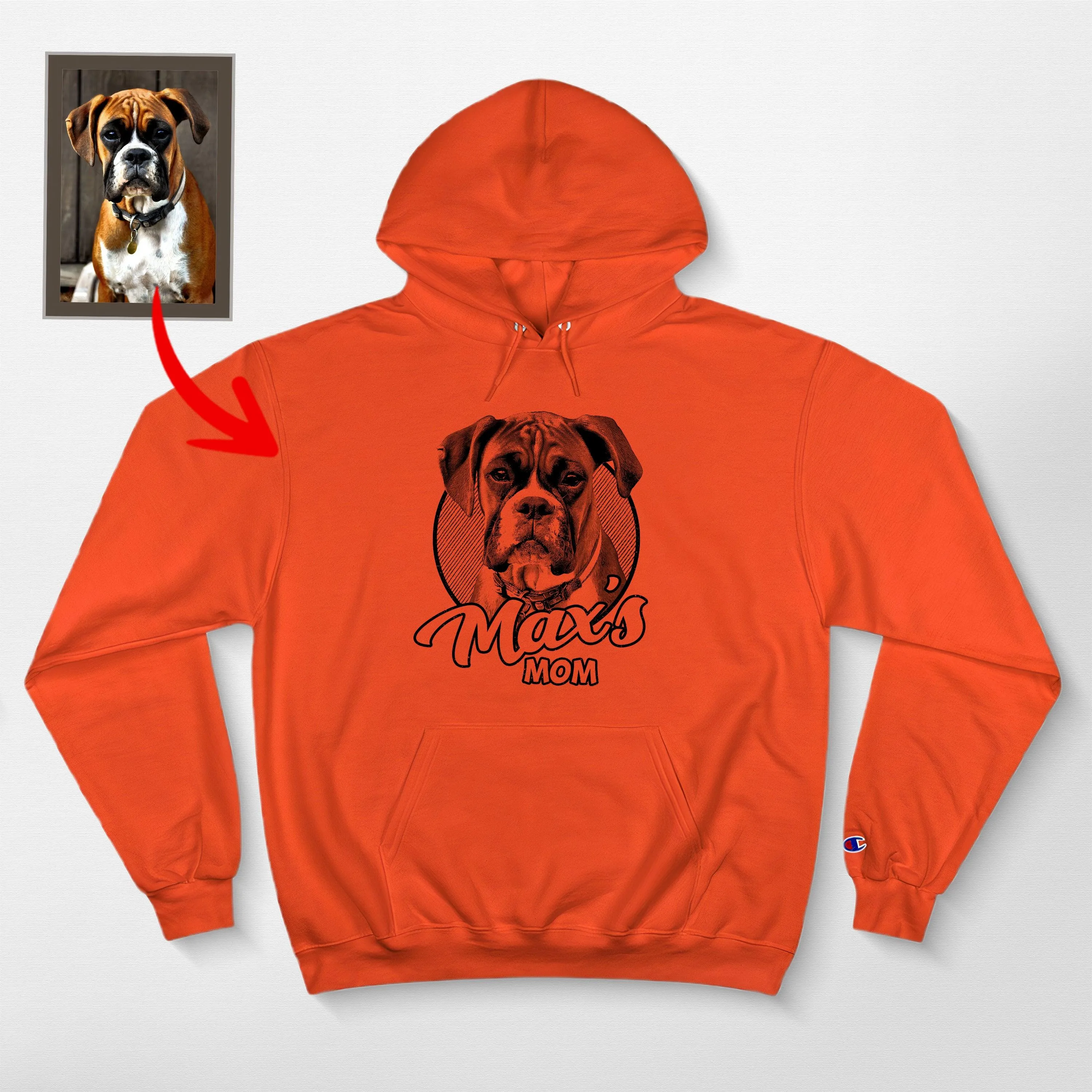 Custom Sketch Dog Champion Hoodie, Unique Gifts for Dog Lovers
