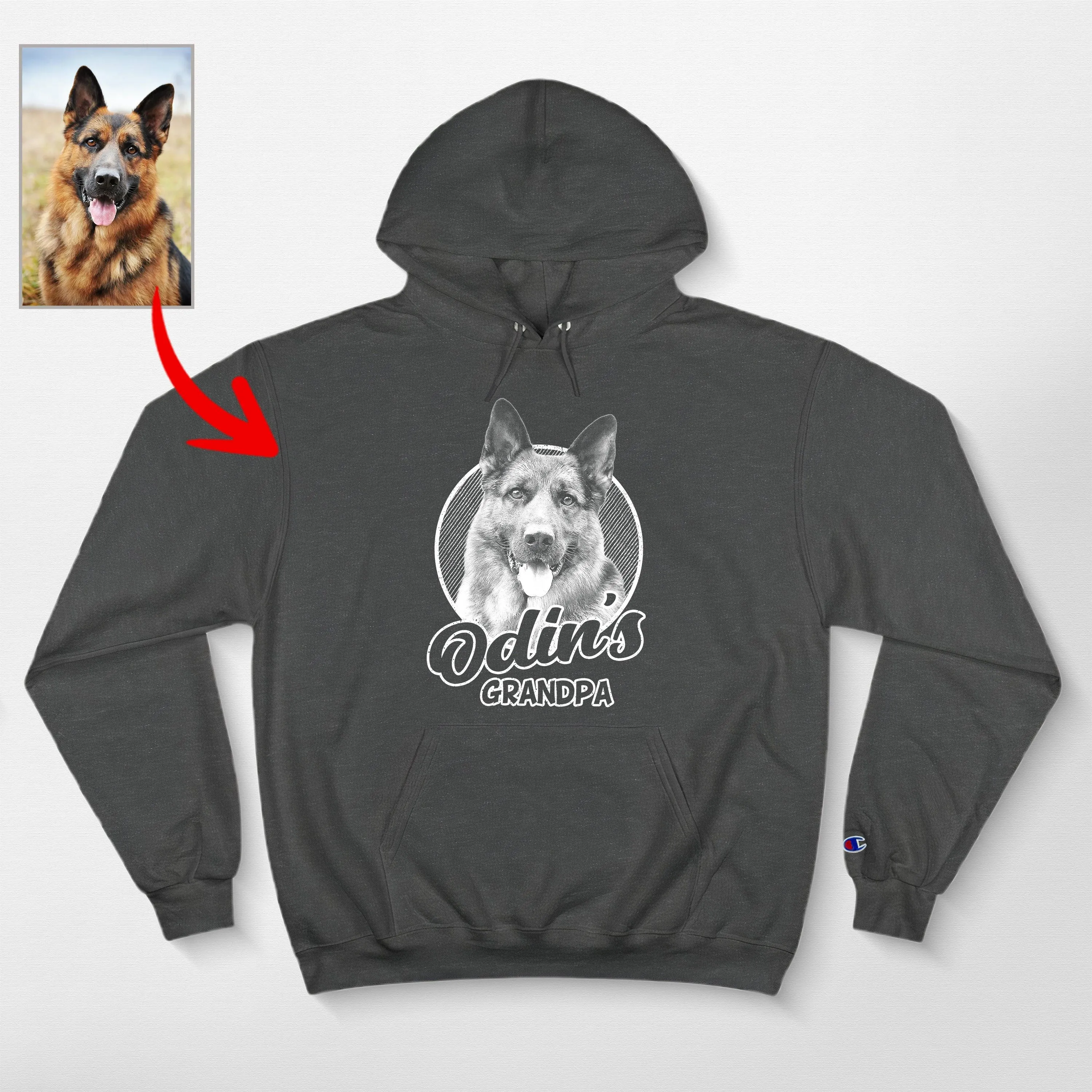 Custom Sketch Dog Champion Hoodie, Unique Gifts for Dog Lovers