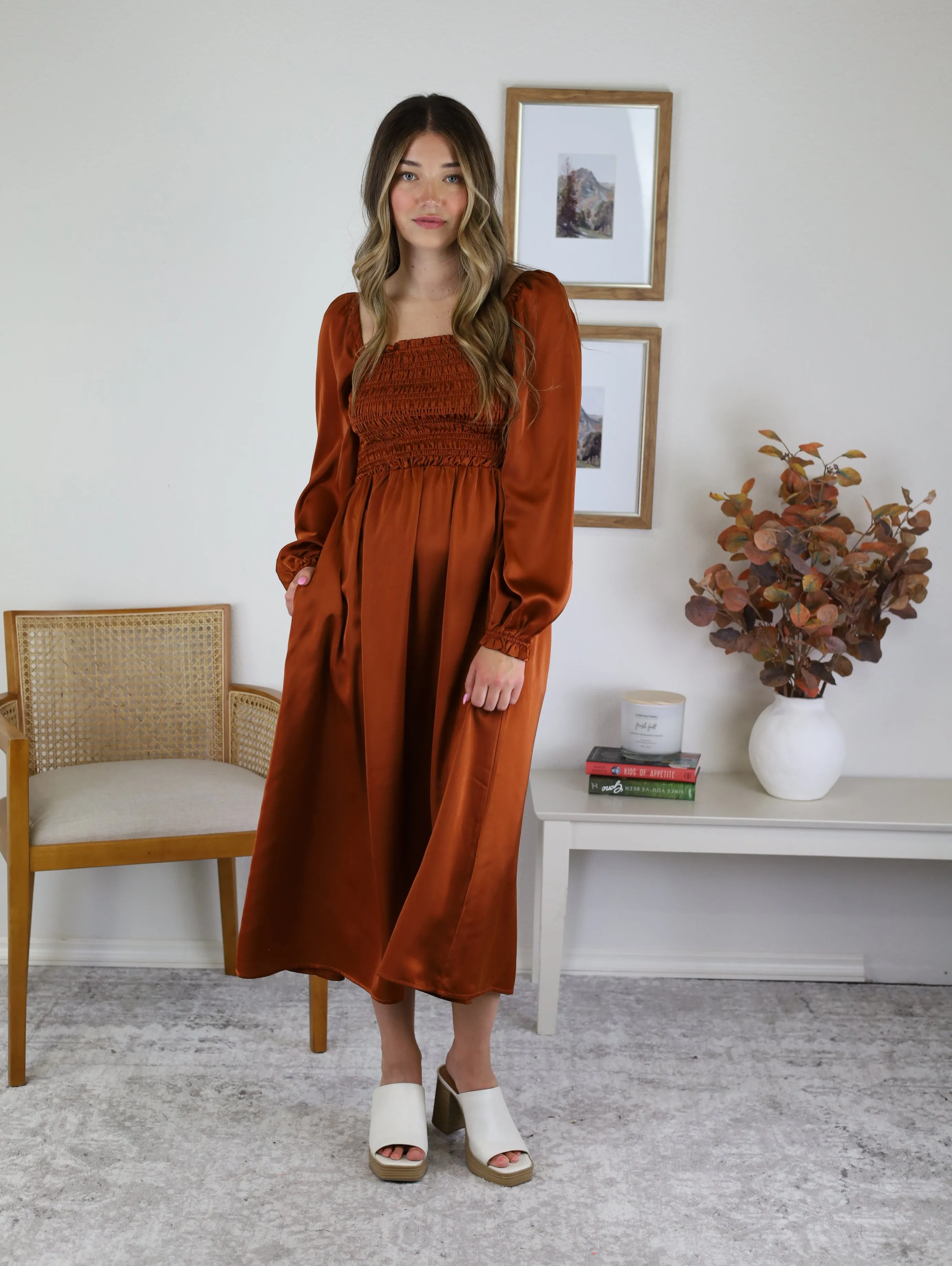 Darla Smocked Maxi Dress - Sale