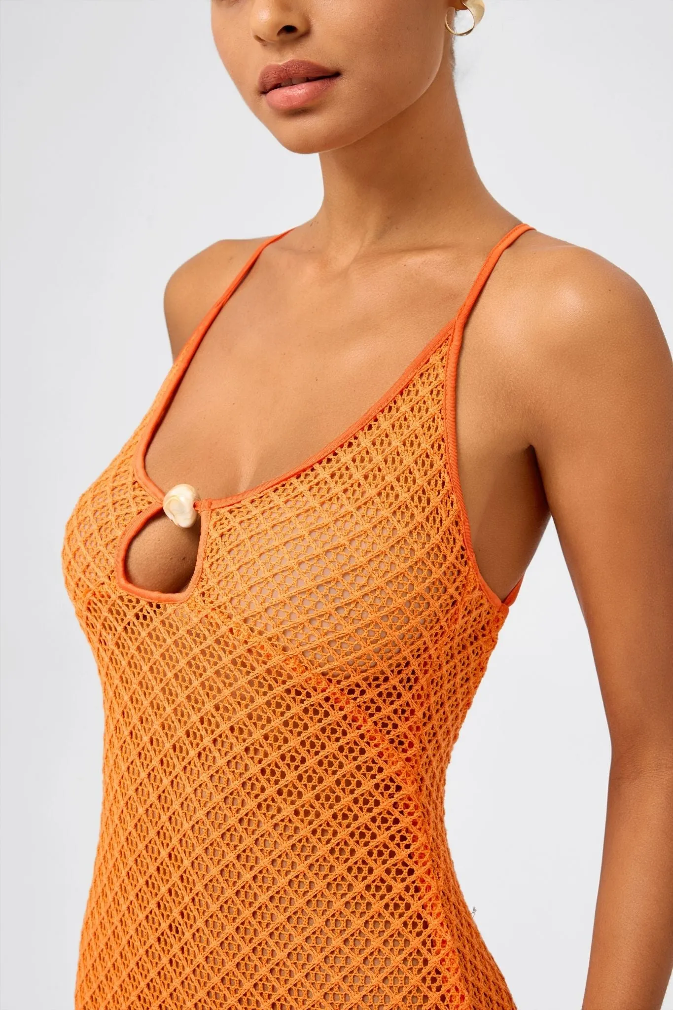 Deep V-Neck Lace-Up Bodycon Beach Maxi Dress