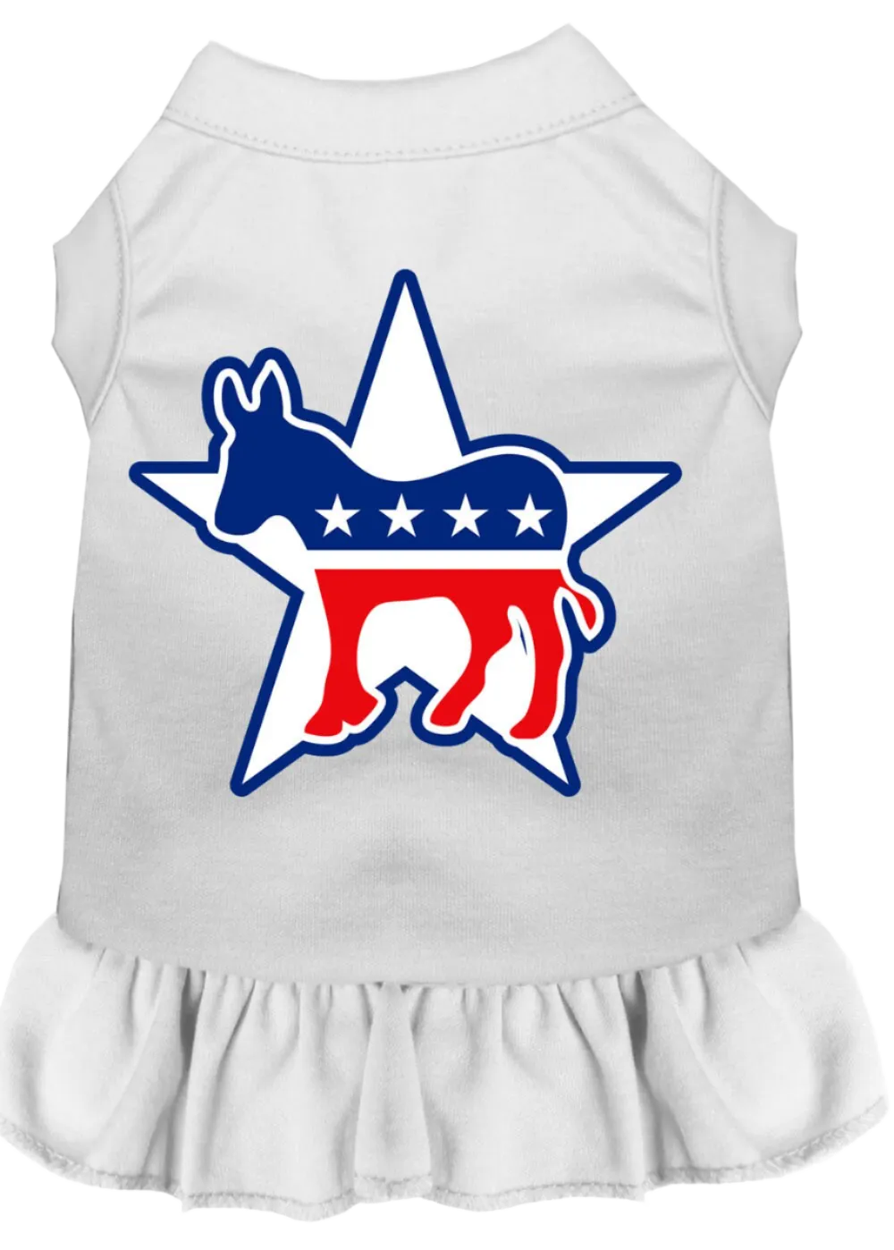 Democrat-Themed Screen Printed Dress for Dogs & Cats - Comfortable Pet Apparel