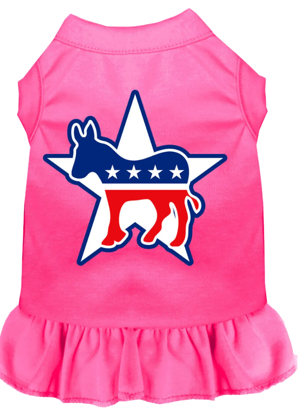 Democrat-Themed Screen Printed Dress for Dogs & Cats - Comfortable Pet Apparel