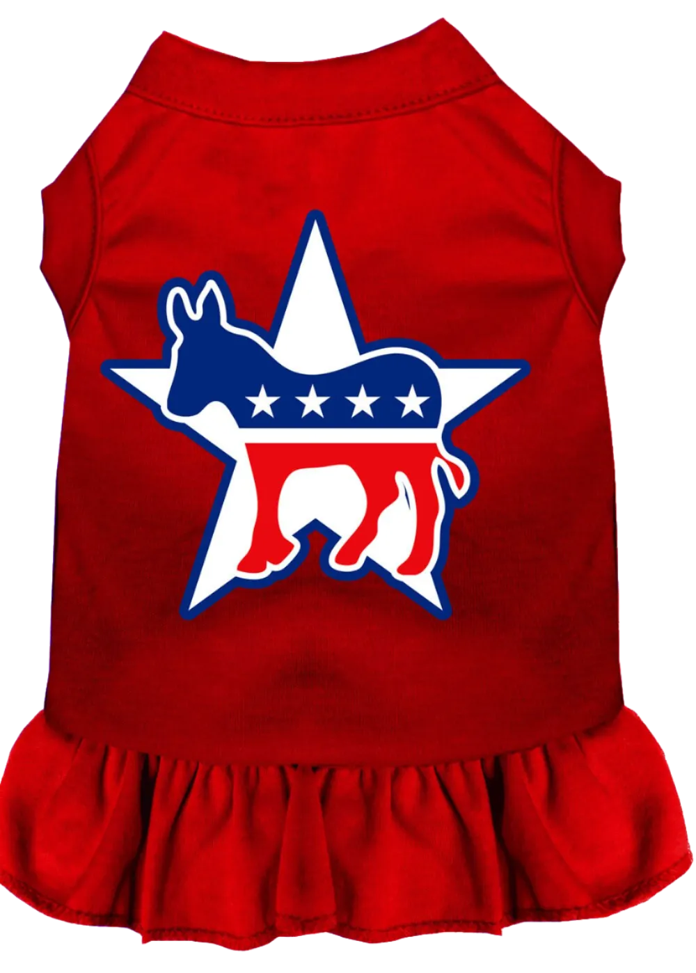 Democrat-Themed Screen Printed Dress for Dogs & Cats - Comfortable Pet Apparel