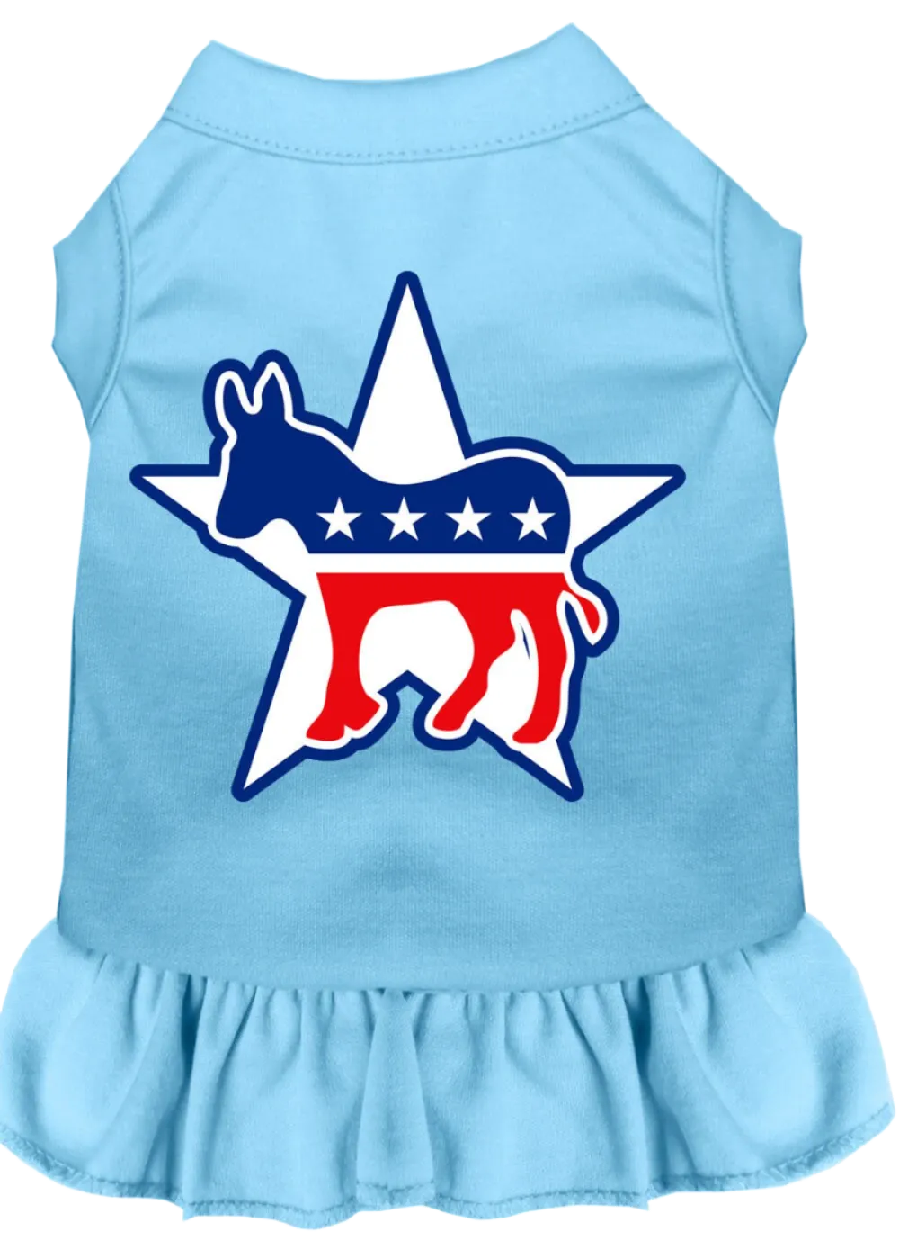 Democrat-Themed Screen Printed Dress for Dogs & Cats - Comfortable Pet Apparel