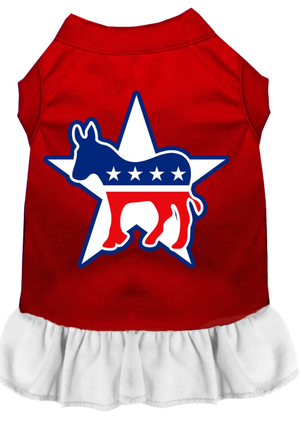 Democrat-Themed Screen Printed Dress for Dogs & Cats - Comfortable Pet Apparel