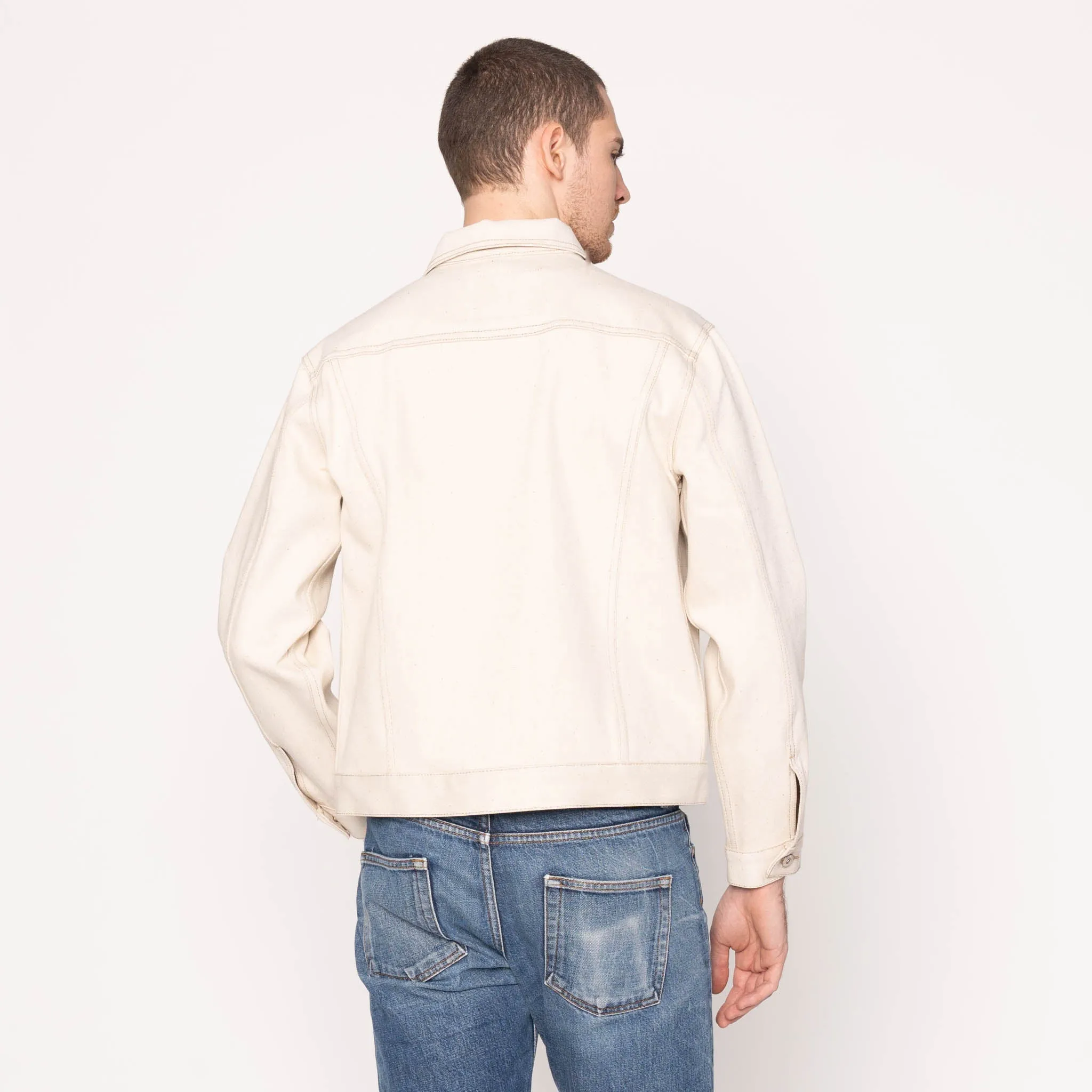 Denim Jacket - All Natural Ecru Foxfibre Selvedge