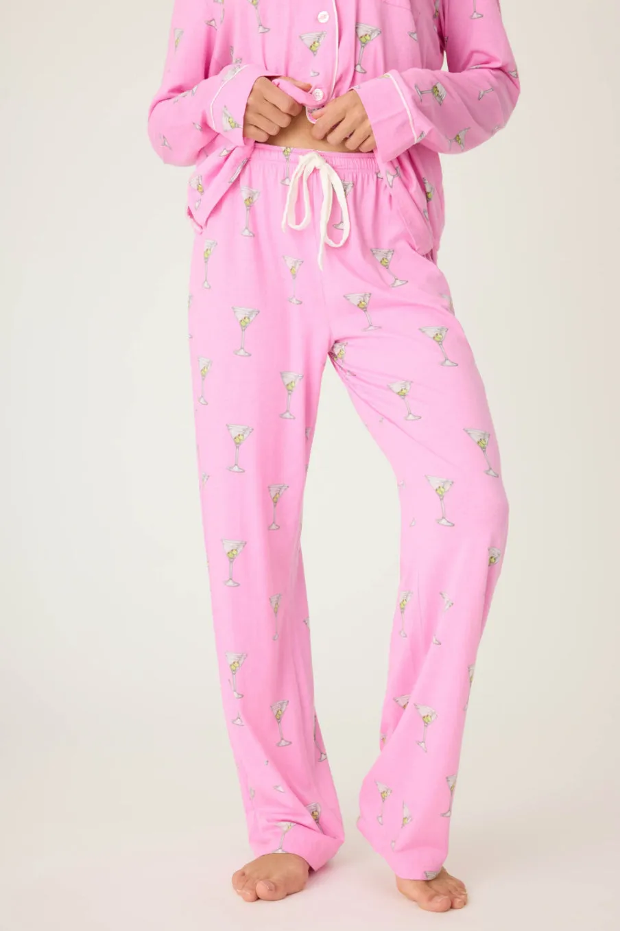 Dirty Martini Playful Printed Pants in Bubblegum