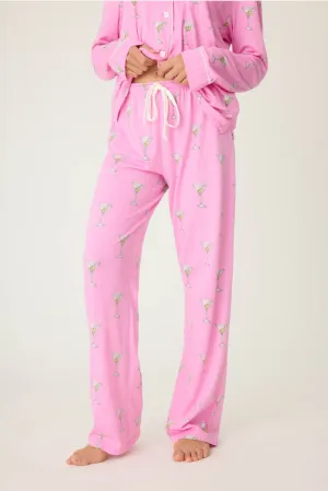 Dirty Martini Playful Printed Pants in Bubblegum