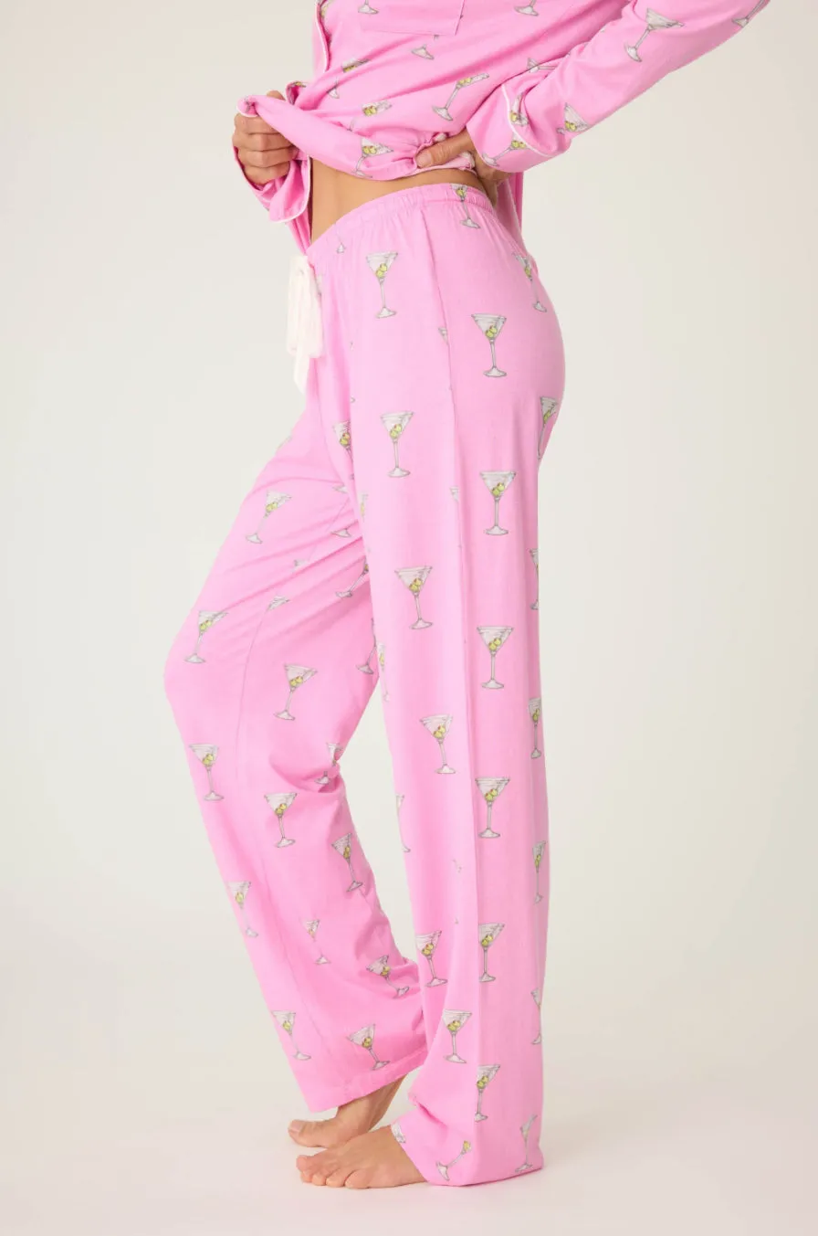 Dirty Martini Playful Printed Pants in Bubblegum