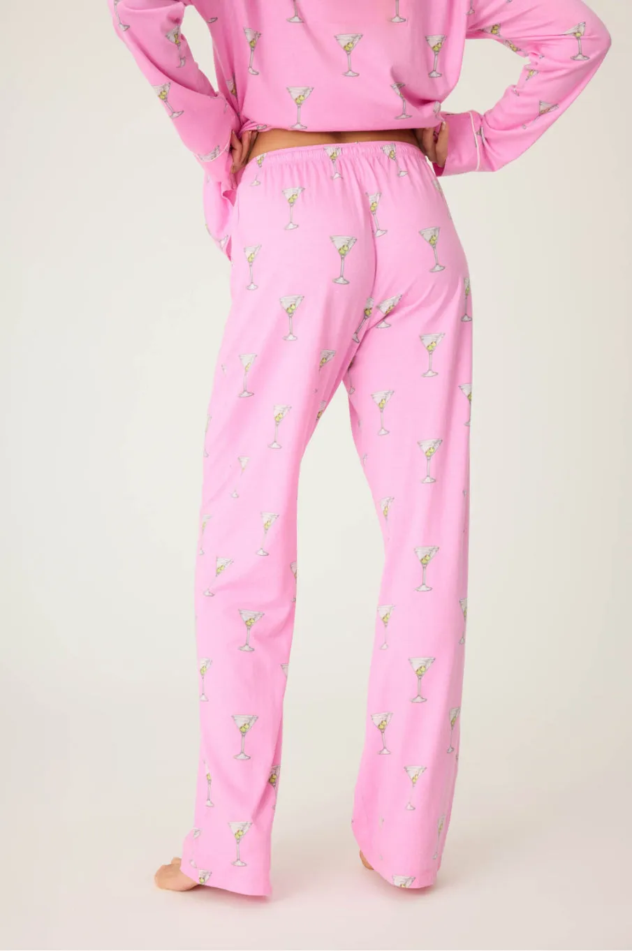Dirty Martini Playful Printed Pants in Bubblegum