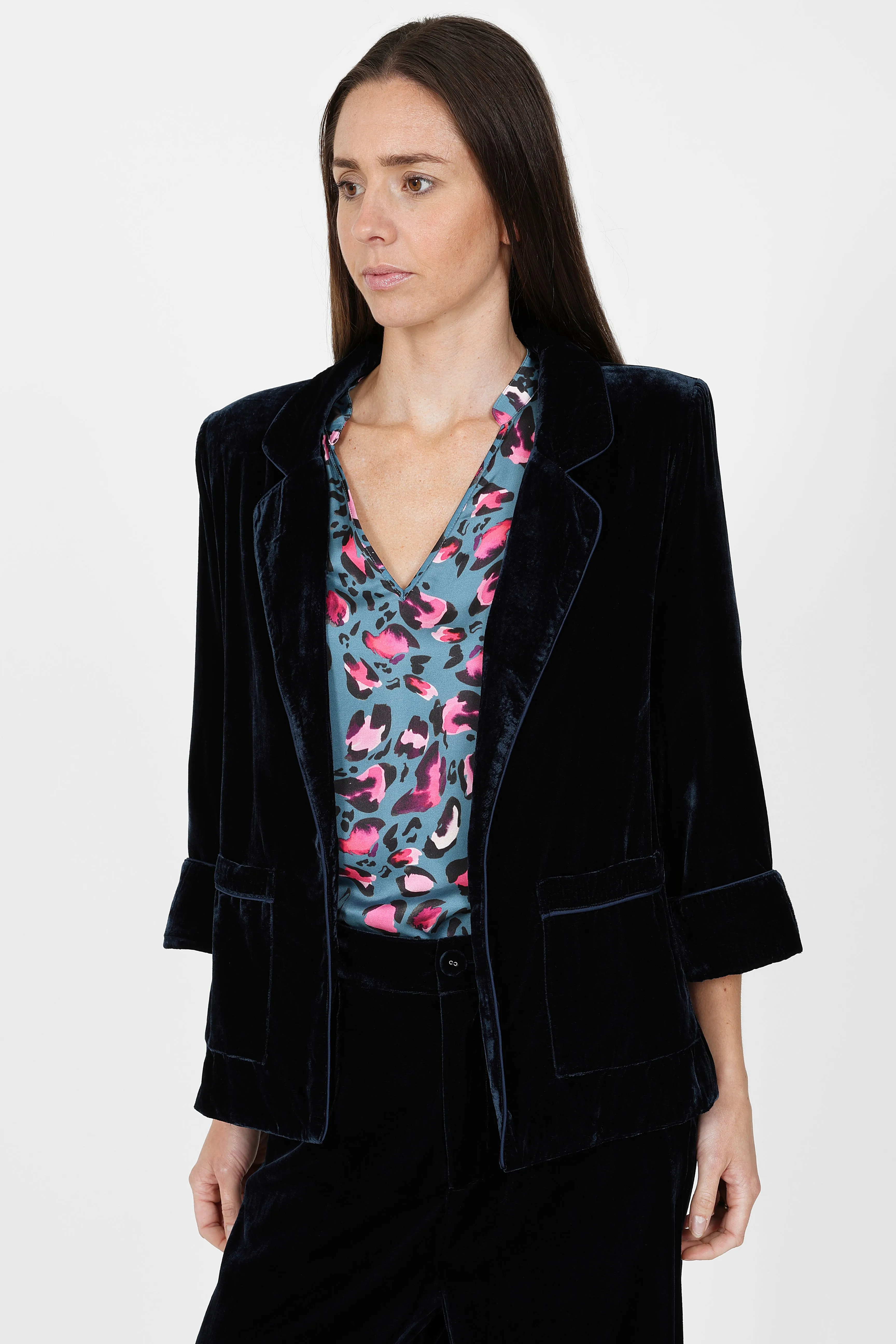Dublin Blazer Navy Velvet