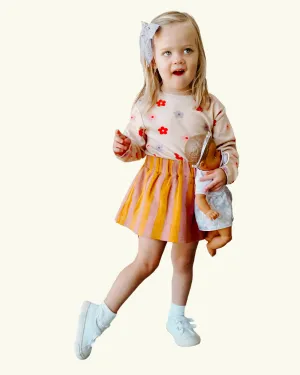 Evie Skirt, Golden Stripe