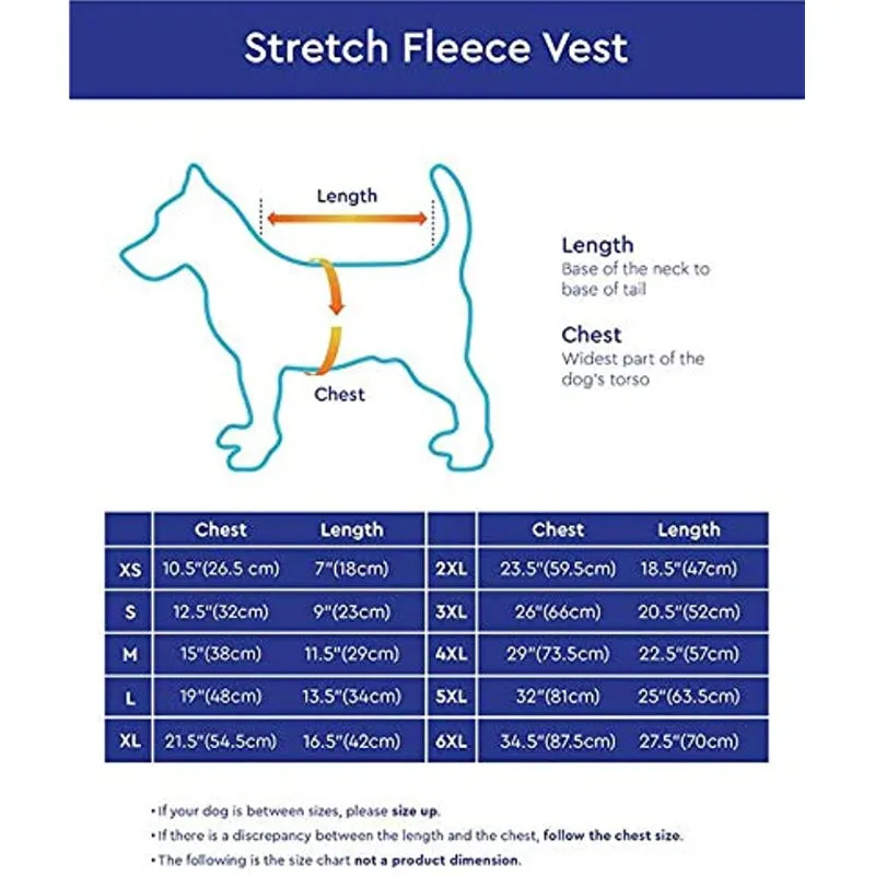 Fleece Vest Dog Jacket Winter Dog Clothes