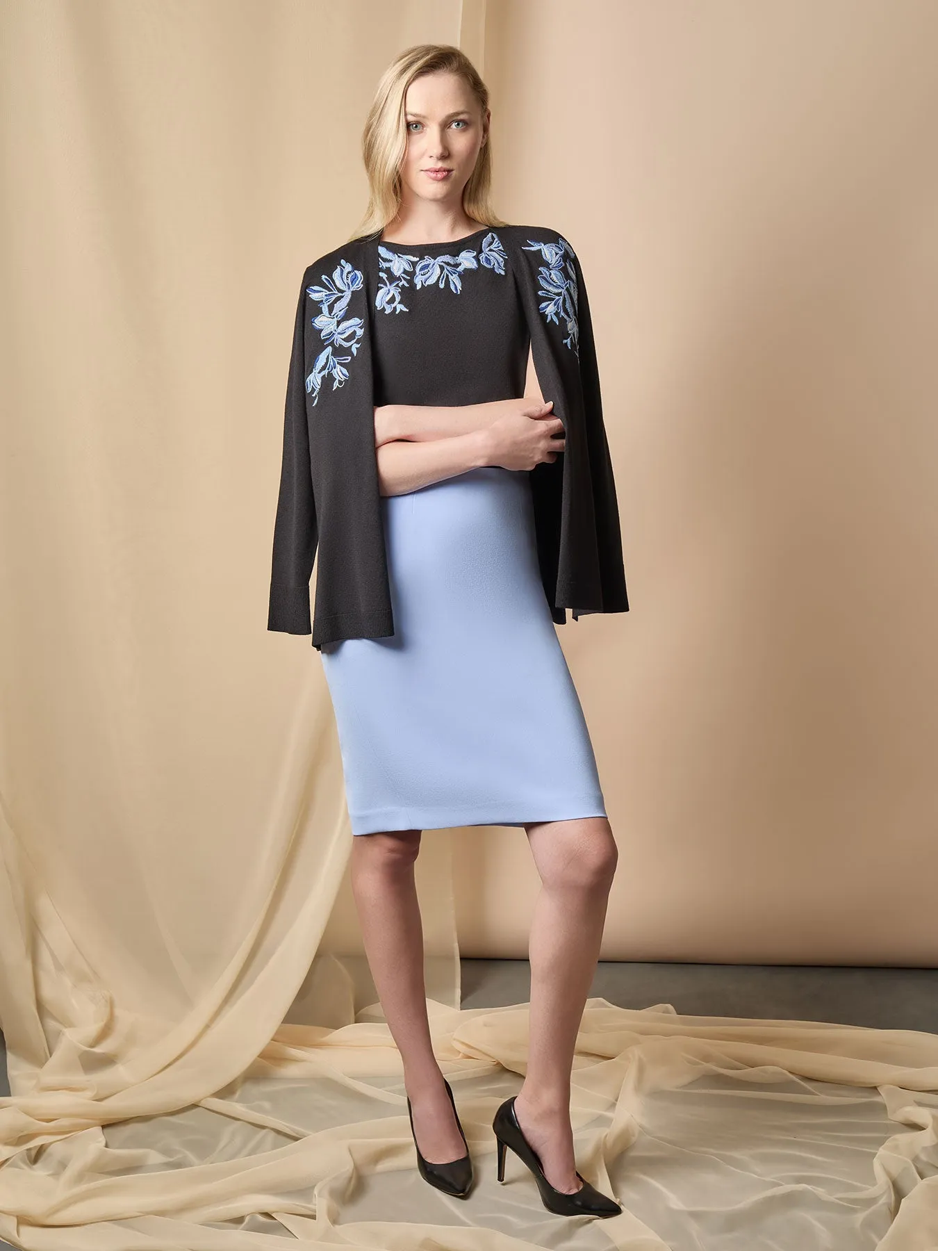 Floral Embroidered Cardigan