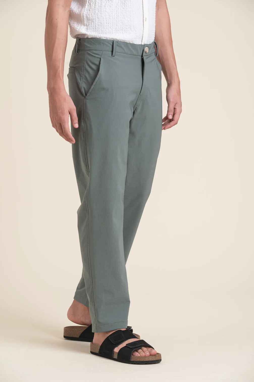 GREEN 4WAY LYCRA TROUSER