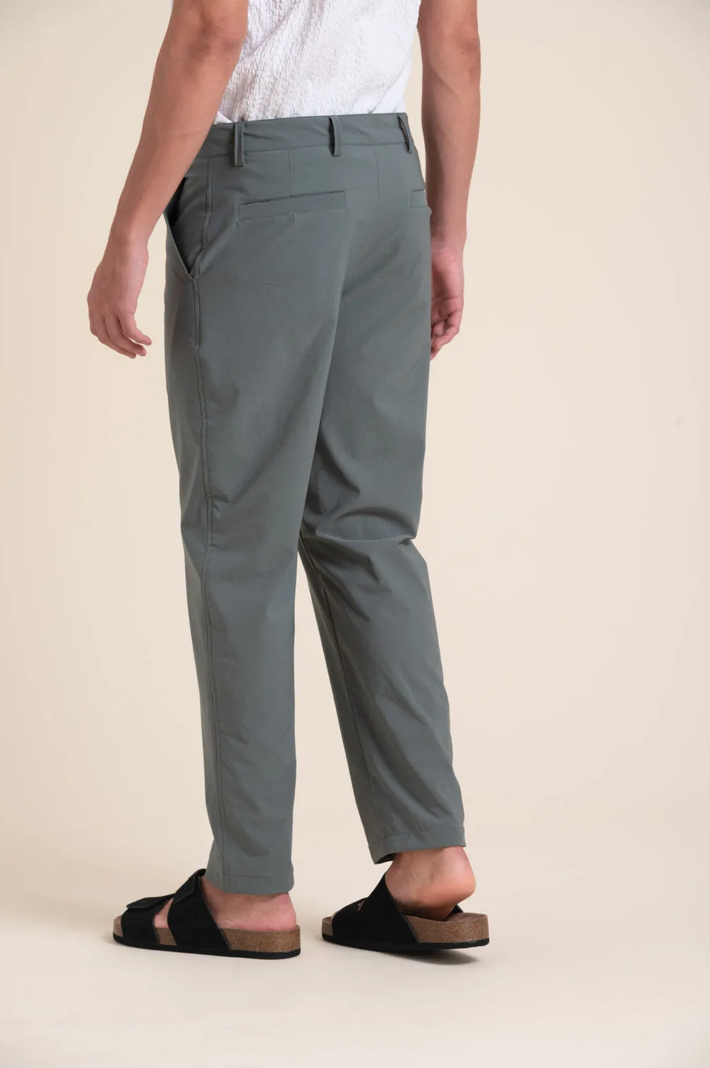 GREEN 4WAY LYCRA TROUSER