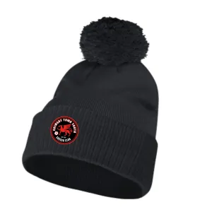Grimsby Town SC Solid Cuffed Pom Beanie Black