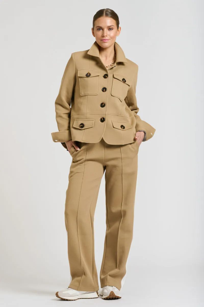Hemming Scuba Jacket - Caramel