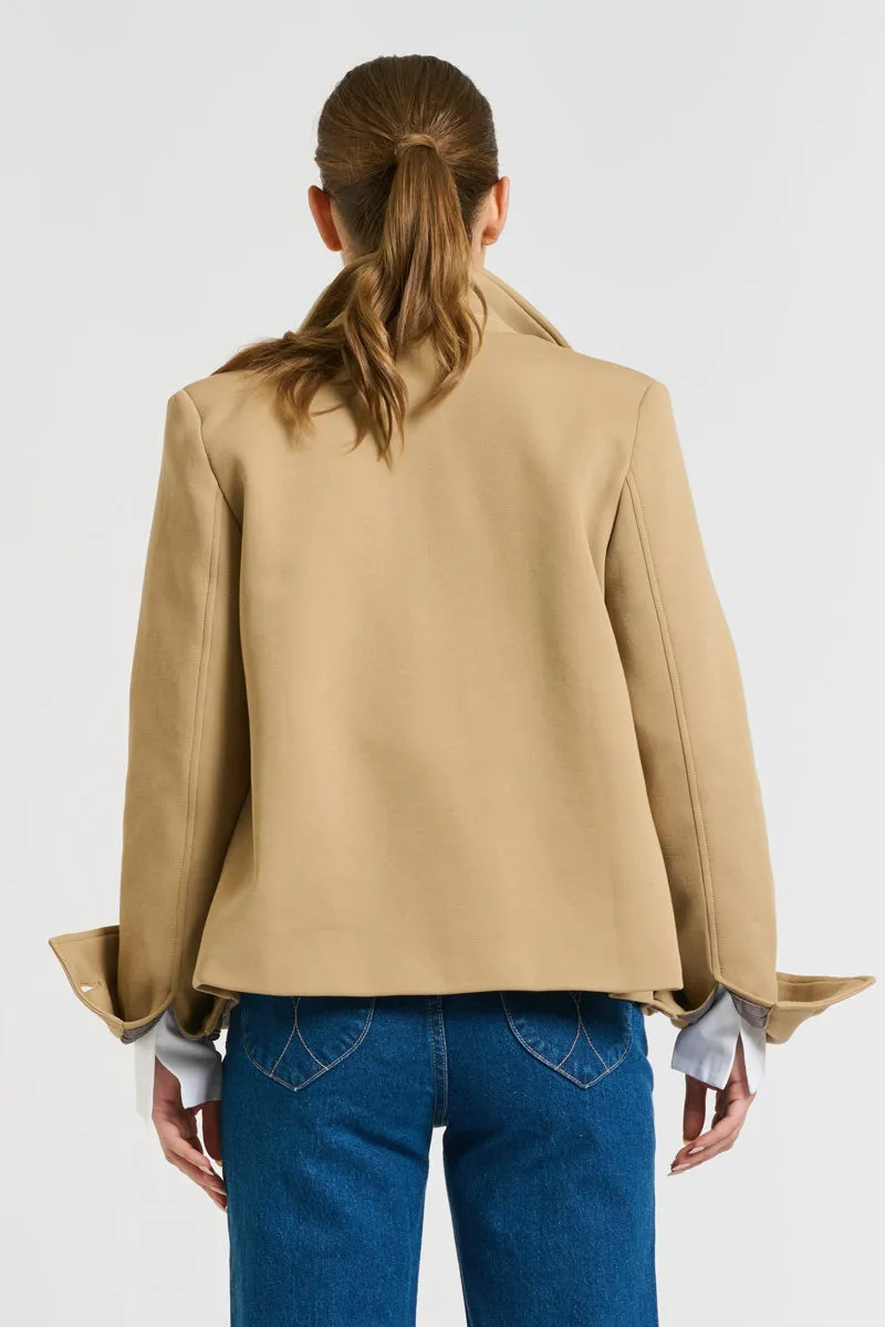 Hemming Scuba Jacket - Caramel