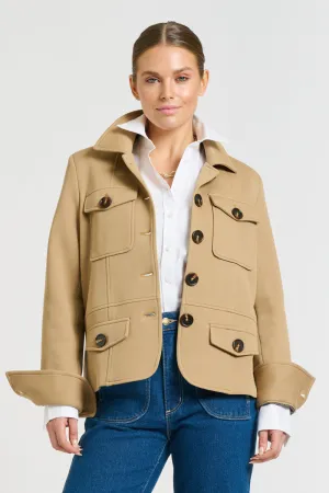 Hemming Scuba Jacket - Caramel