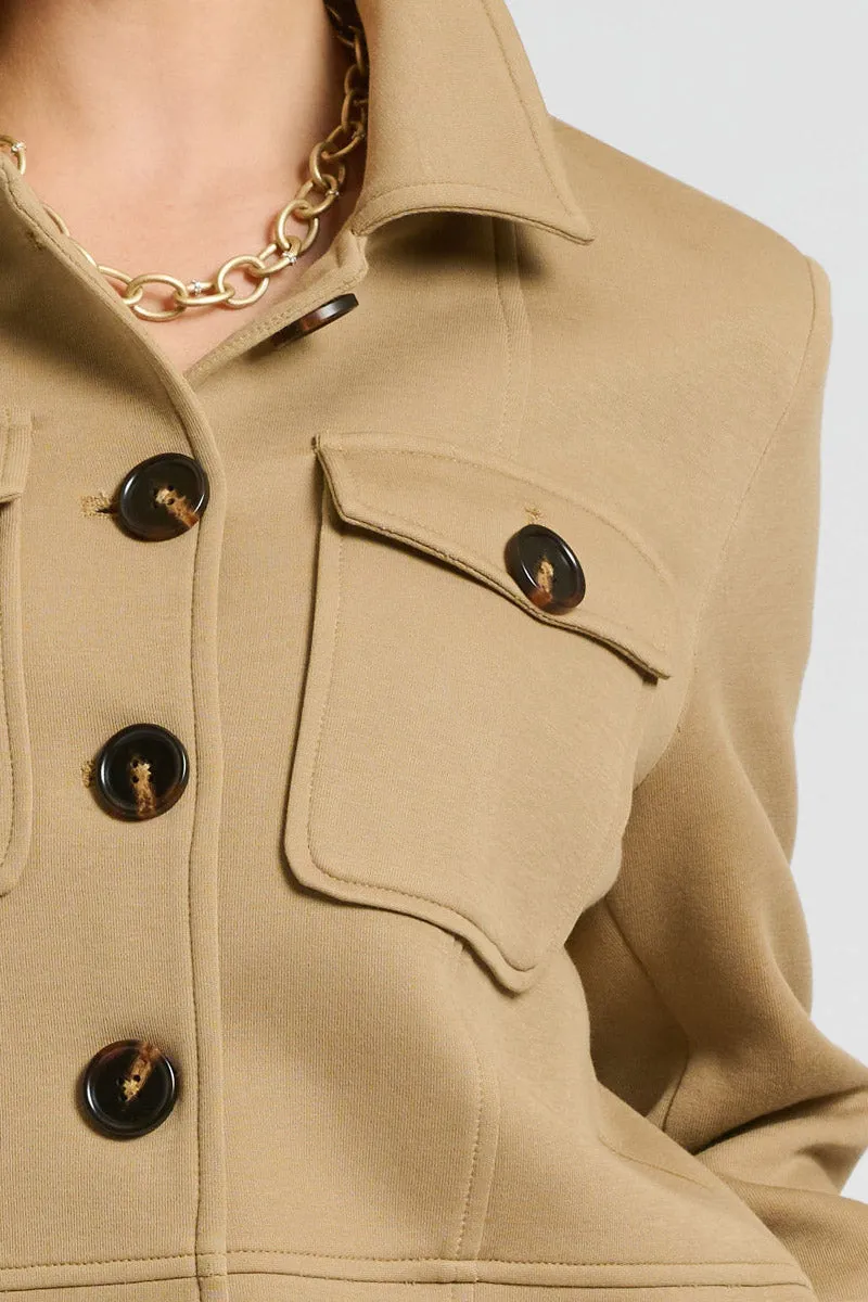 Hemming Scuba Jacket - Caramel