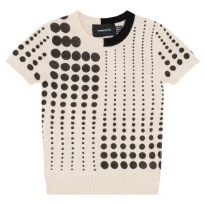 Hopscotch Vanilla/Black Crew Neck