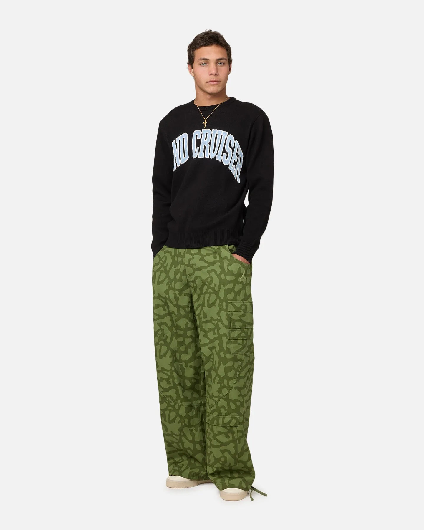 Huf X Toyota Parts And Service Crewneck Sweater Black
