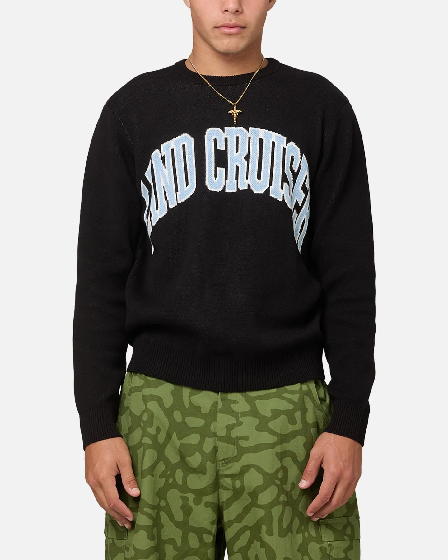 Huf X Toyota Parts And Service Crewneck Sweater Black