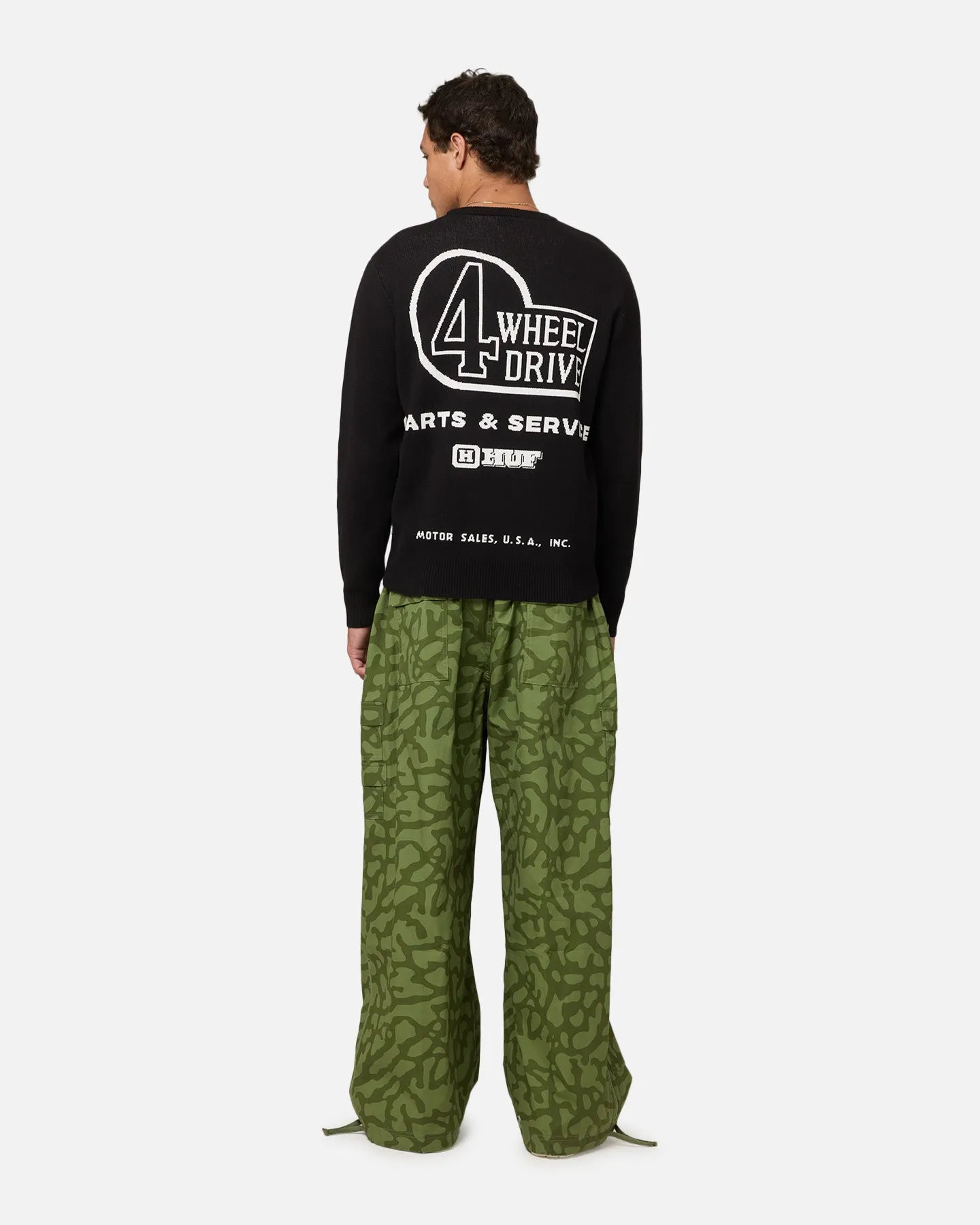 Huf X Toyota Parts And Service Crewneck Sweater Black