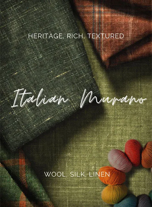Italian Murano Pelias Blue Wool Linen Jacket
