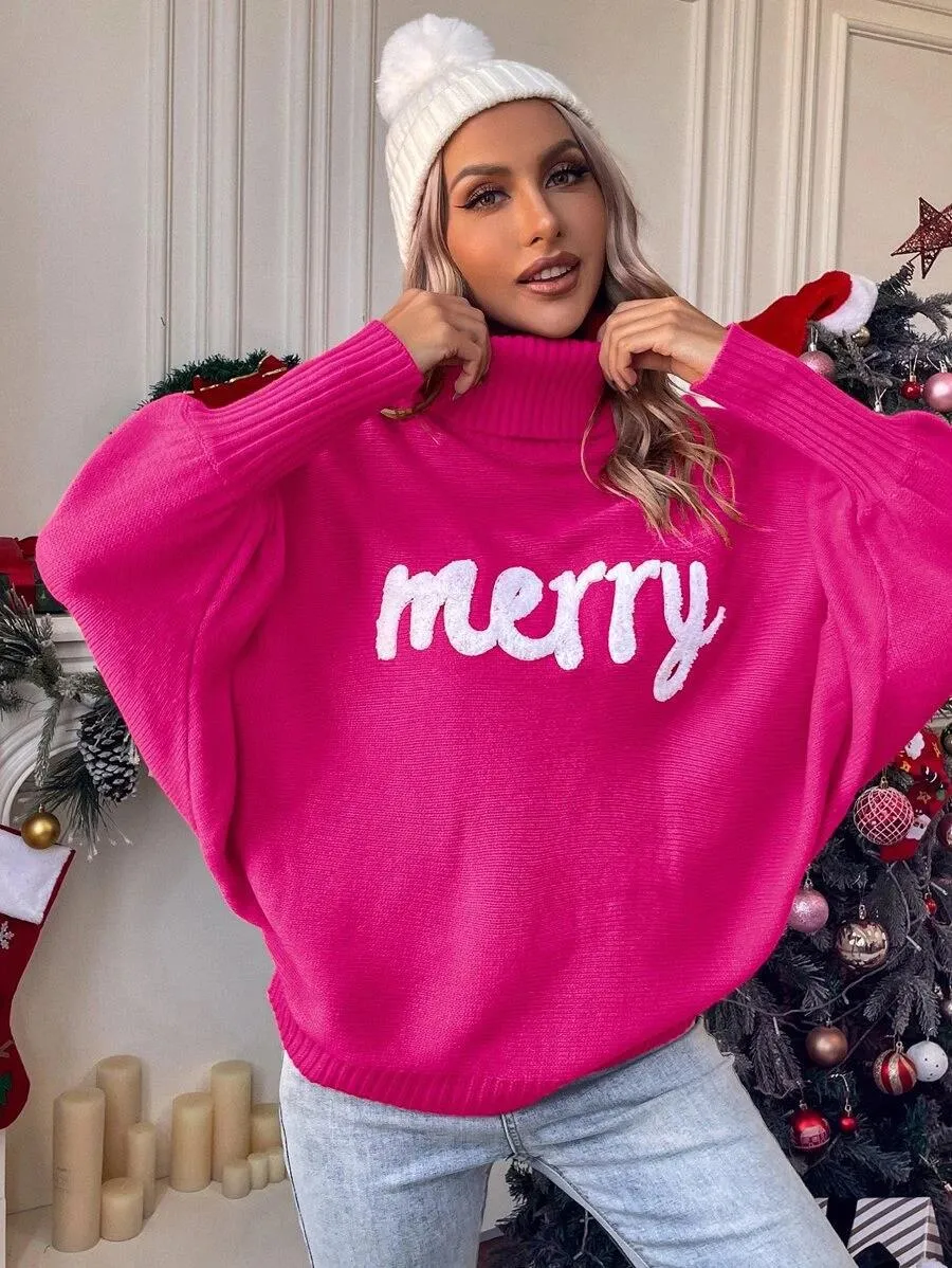 Ivyshape | Christmas Turtleneck Long Sleeve Sweater