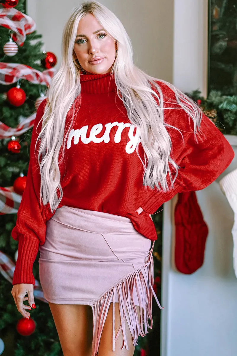 Ivyshape | Christmas Turtleneck Long Sleeve Sweater
