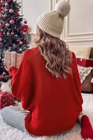 Ivyshape | Christmas Turtleneck Long Sleeve Sweater