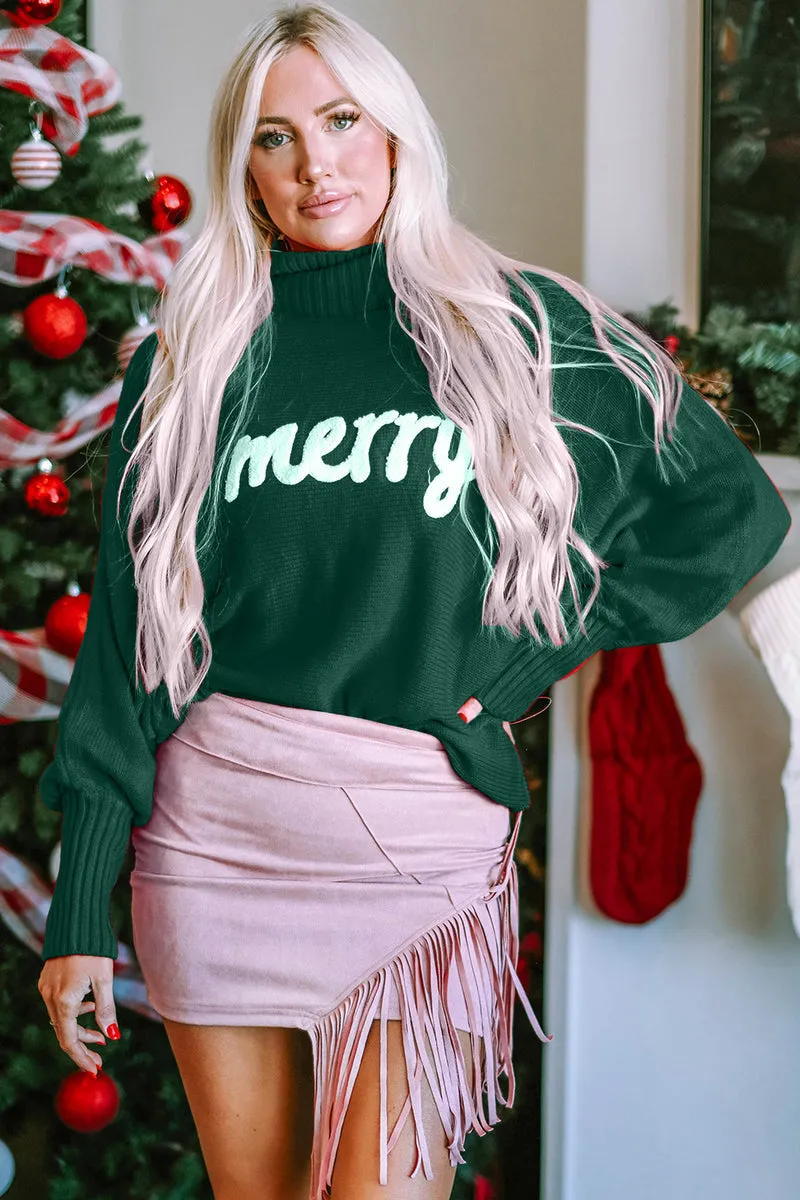 Ivyshape | Christmas Turtleneck Long Sleeve Sweater