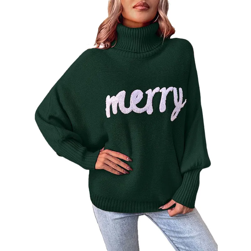 Ivyshape | Christmas Turtleneck Long Sleeve Sweater