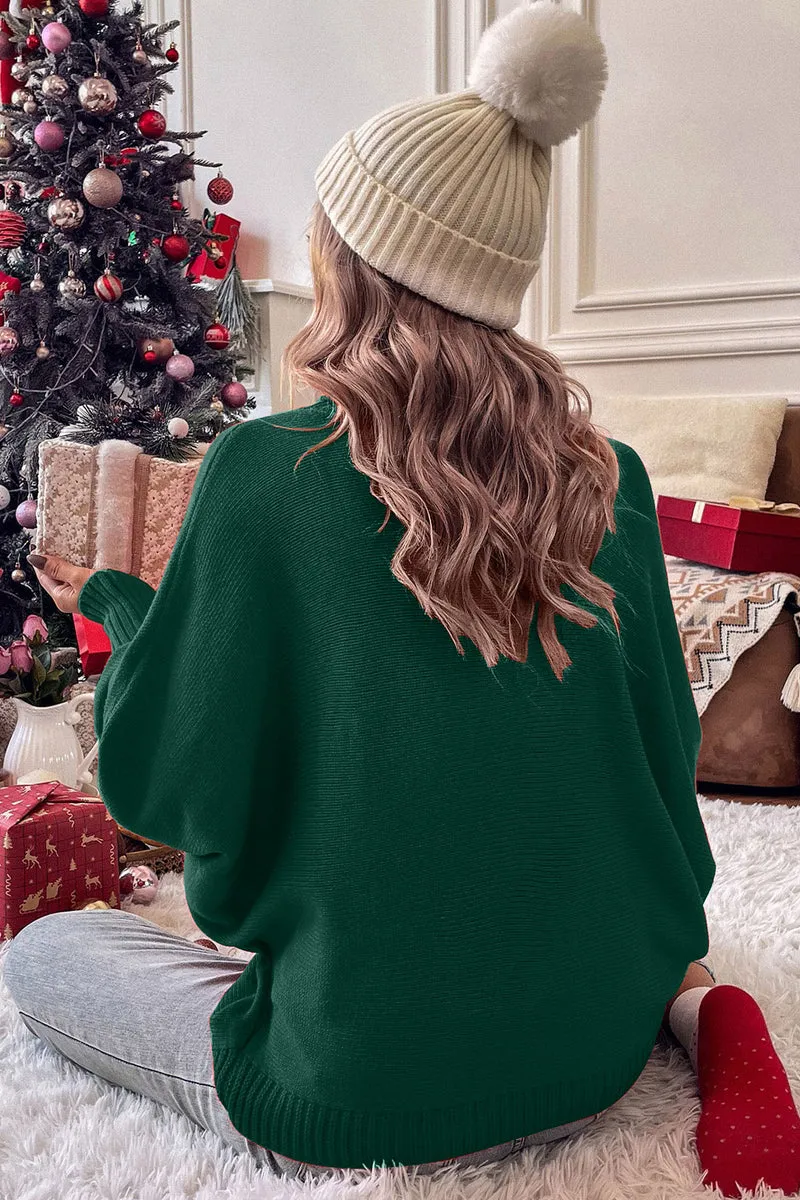 Ivyshape | Christmas Turtleneck Long Sleeve Sweater