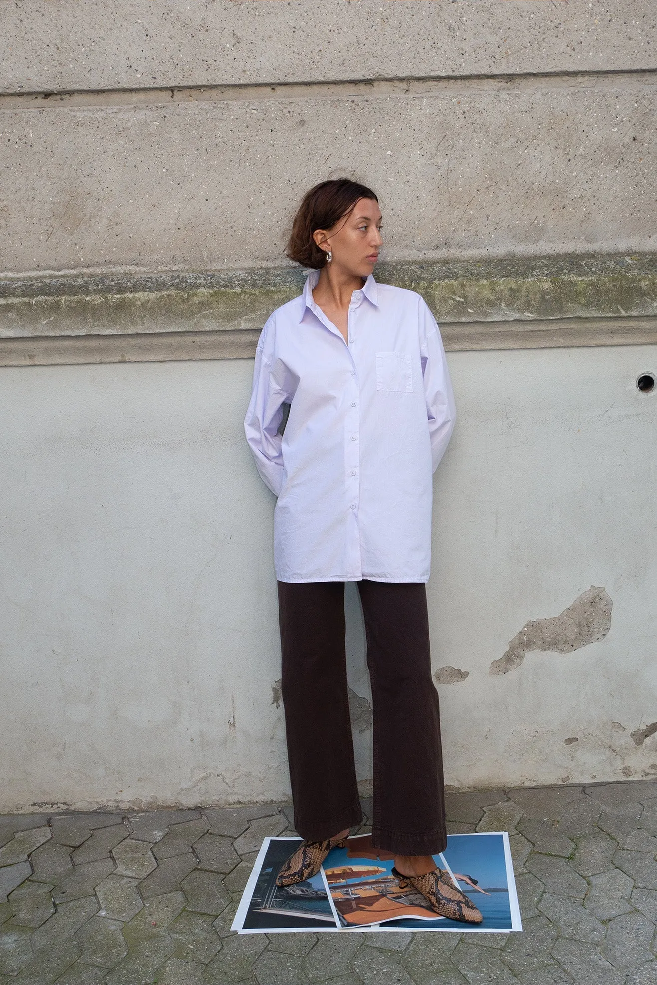 JESSE KAMM, Painter Shirt, Lilac Haze