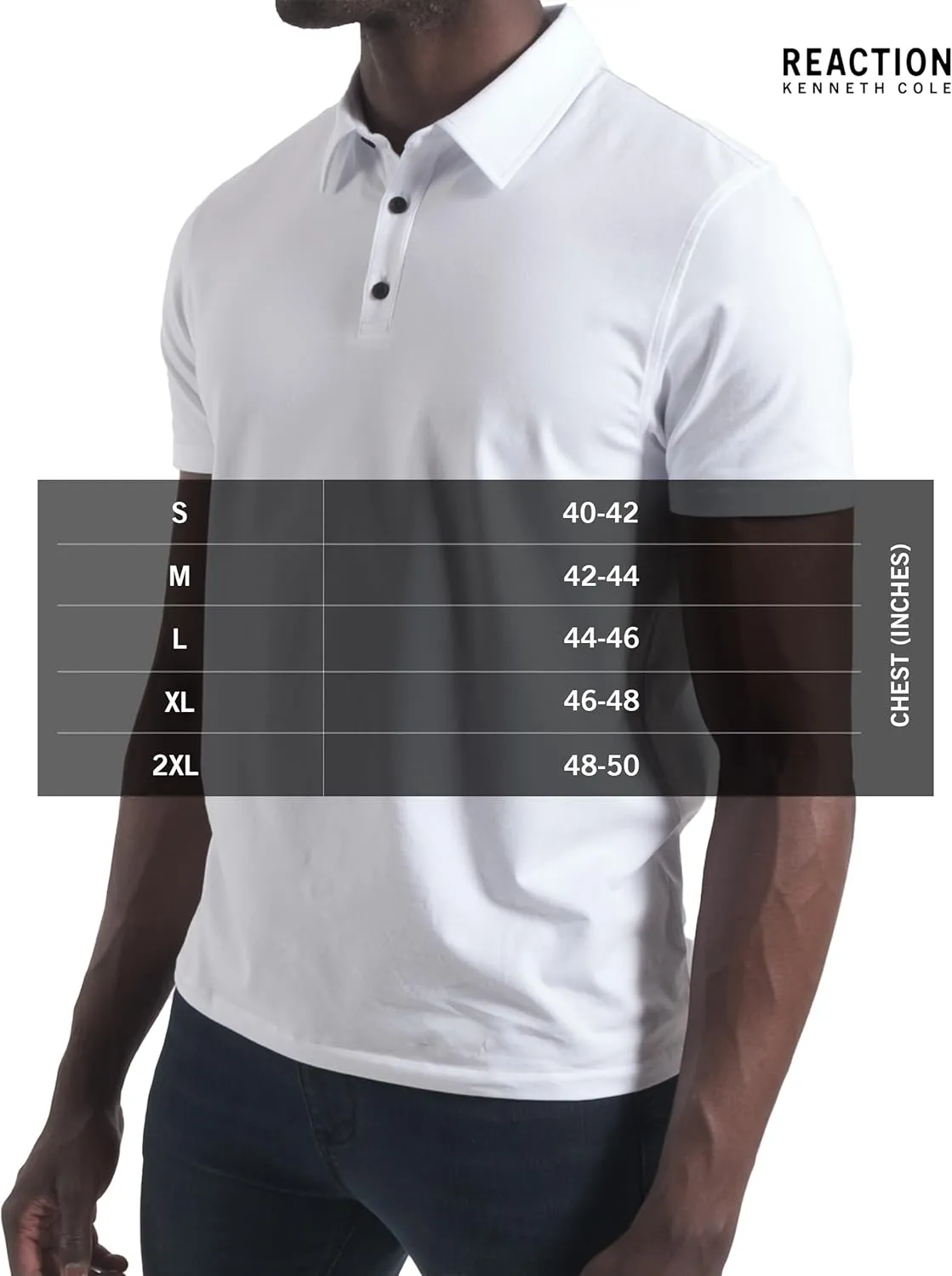 Kenneth Cole REACTION Dress Polo Shirts for Men 3 Pack - Polo Shirts for Men Short Sleeve - UPF 50  Golf Polos