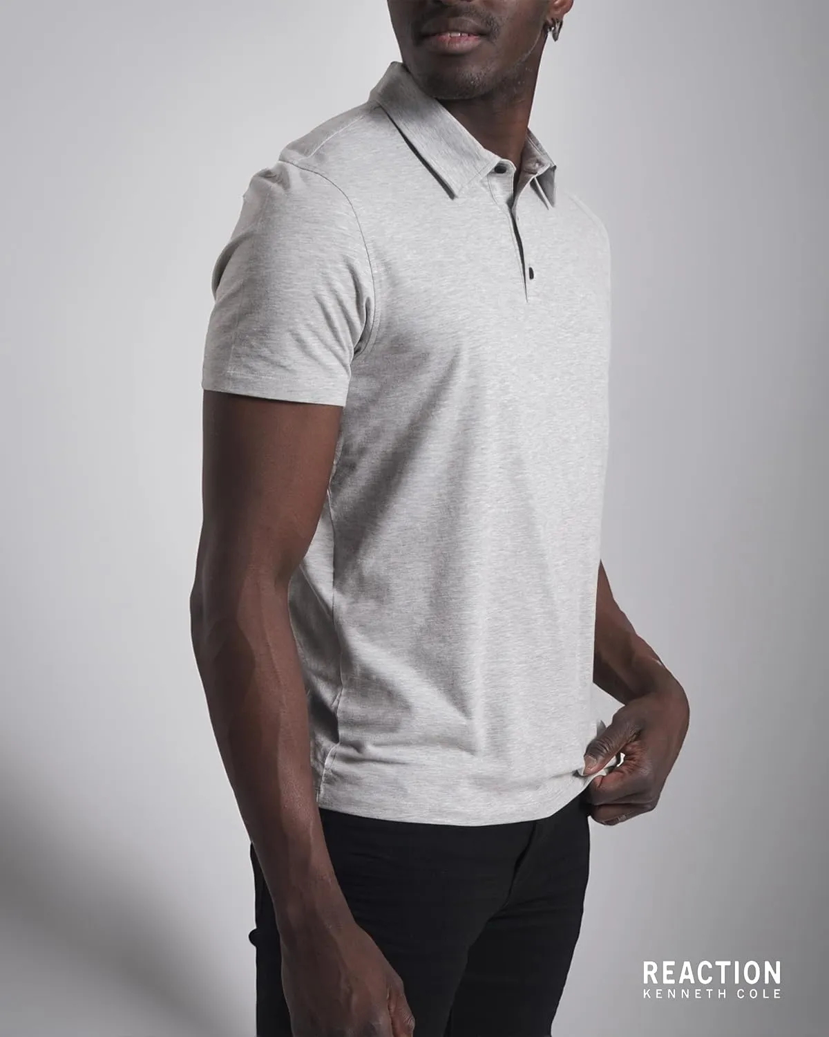 Kenneth Cole REACTION Dress Polo Shirts for Men 3 Pack - Polo Shirts for Men Short Sleeve - UPF 50  Golf Polos