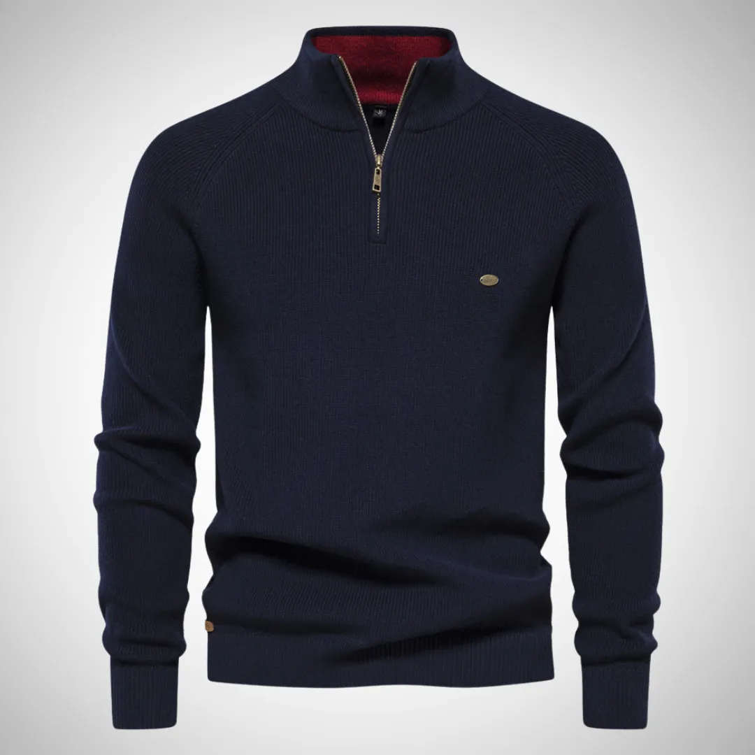 Kevin Stylish Half-Zip Sweater